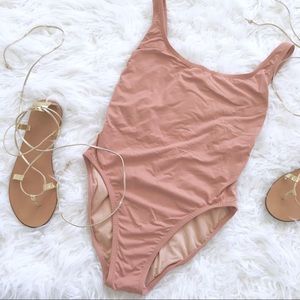 J. Crew Nude One-Piece Swimsuit